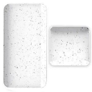 Purely Home Terrazzo Melamine 2 Piece Appetiser & Nibbles Serving Set