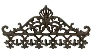 Woodside 5 Hooks Cast Iron Coat Rack