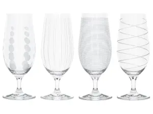 Mikasa Cheers Pack Of 4 Stemmed Pilsner Glasses