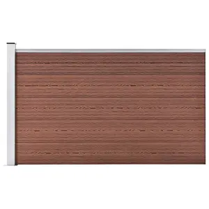 Berkfield Garden Fence WPC 175x105 cm Brown