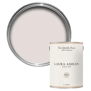 Laura Ashley Amethyst White Matt Emulsion paint, 5L