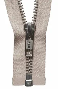 N/FREE O/E ZIP 66CM - Nickel Free Metal Open End Zip: 66cm: Beige - YKK