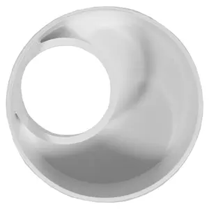 SPARES2GO 110mm to 56mm (50mm) Solvent Weld Soil System Waste Pipe Reducer Adaptor (White)