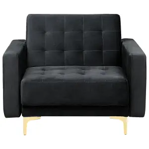 Armchair ABERDEEN Velvet Black