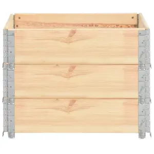 Berkfield Raised Beds 3 pcs 60x80 cm Solid Pine Wood (310049)