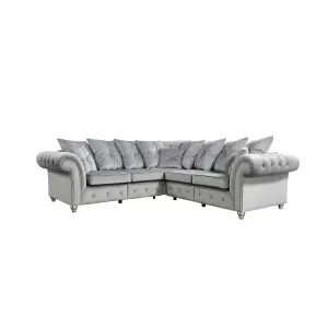 The Great British Sofa Company Kensington Corner 2&2 Seater Velvet Sofa