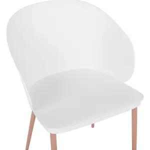 Set of 2 Dining Chairs BLAYKEE White