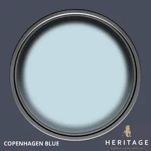 Dulux Trade Heritage Copenhagen Blue Eggshell Wall paint, 750ml