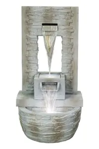 Aqua Creations Newhaven Double Cascade Solar Water Feature