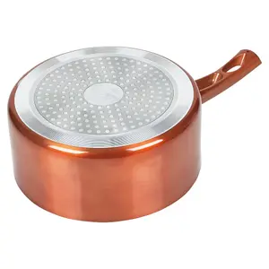 URBN-CHEF 6 PCS  Ceramic Copper Induction Cooking Pots Lid Saucepans Cookware Set