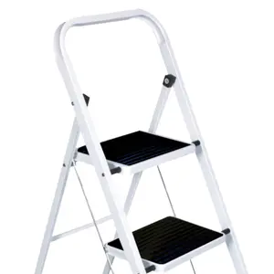 Oypla Foldable 4 Step Ladder Stepladder Non Slip Tread Safety Steel Step