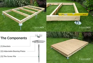 QuickJack 5ft x 3ft Shed base kit (NO TIMBER INCLUDED)