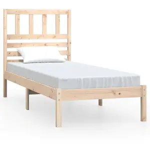 Berkfield Bed Frame Solid Wood Pine 100x200 cm