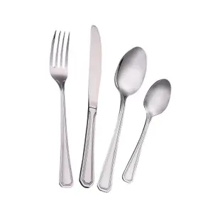 Royalford 16 Pieces Stainless Steel Cutlery Set for 4 People Tableware