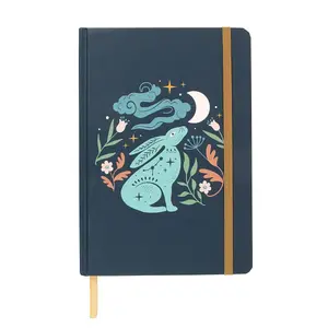 Something Different Midnight Hare A5 Notebook Blue/White (One Size)