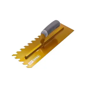 Refina NotchTile Gold Adhesive Spreading Notched Tiling Trowel Right Handed 14" (355mm) with 12mm Notches - 2023612R