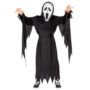 Boy's Halloween Scare Costume - black 140 (10-12y)