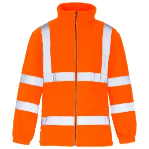 Hi Vis Micro Fleece Orange 300gsm Std Tape EN471-3 GO/RT 3279-S