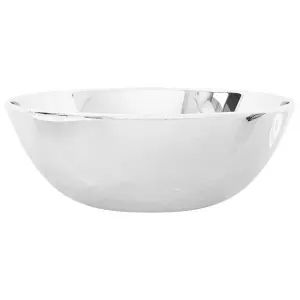 Berkfield Wash Basin 28x10 cm Ceramic Silver