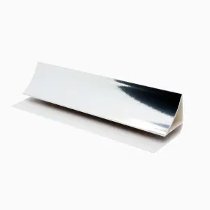 Nes Home Bathroom PVC Cladding Panels 2.7m Chrome Set Of 4 (For 5mm cladding panels)