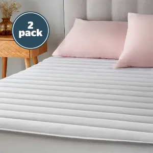 Silentnight Quilted Mattress Protector - Single - 2 Pack