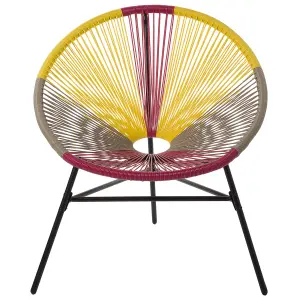 Garden Chair ACAPULCO PE Rattan Yellow