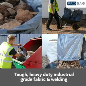 PRObag - Polythene Rubble Sacks - ULTRA Heavy Duty Rubble Bags - Extra THICK Industrial Grade Builders Rubble Bags