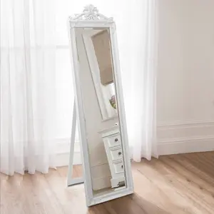 Cheval Mirror 45cm x 170cm White