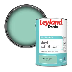 Leyland Trade Vinyl Soft Sheen Walls & Ceilings Emulsion Paint San Juan Spritz (PPG17-29) - 5L