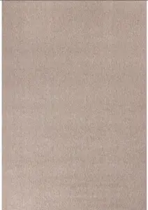 THE RUGS Solid Design Low Pile Living Room Rugs in Beige Flex Collection 1000BE