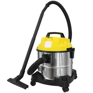 20L 1200W Wet and Dry Vacuum Cleaner Stainless Steel with 18KPa HEPA Filter