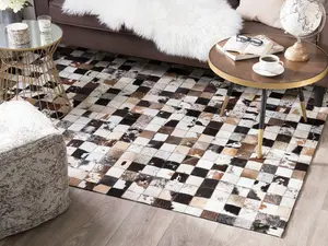 Cowhide Area Rug 160 x 230 cm Multicolour CERLI