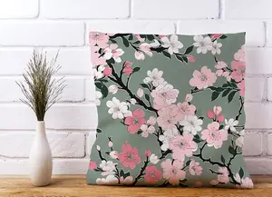 Pink Floral Abstract Pattern Cushions 60cm x 60cm