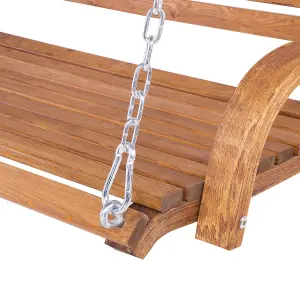 Patio Swing ANDRIA Wood Dark Wood