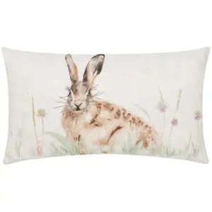 Evans Lichfield Country Hare Polyester Filled Cushion