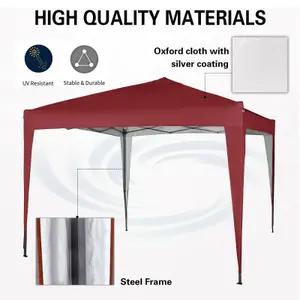 MCC Direct Gazebo 3x3 Pop up Red