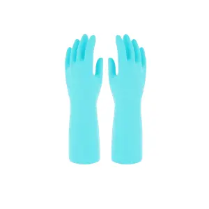 Marigold Adults Unisex Bathroom Gloves Blue (L)