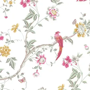 Laura Ashley Summer palace Pink Animal Matt Mural