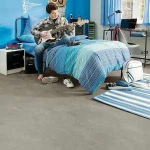 Grey Concrete Effect Slip-Resistant Contract Commercial Heavy-Duty Flooring with 3.0mm Thickness-7m(23') X 2m(6'6")-14m²