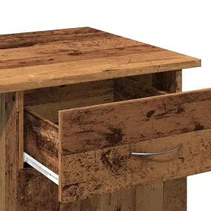 Berkfield Desk Old Wood 100x50x76 cm Engineered Wood