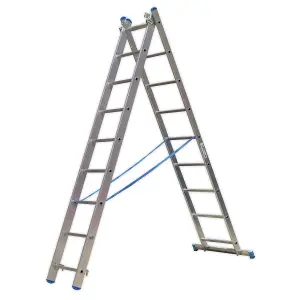 Sealey Aluminium Extension Combination Ladder 3x9 EN 131 ACL3