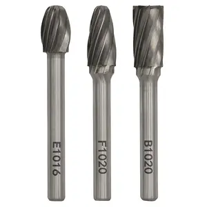 Sealey Tungsten Carbide Rotary Burr Set 3pc Ripper/Coarse SDBCK3