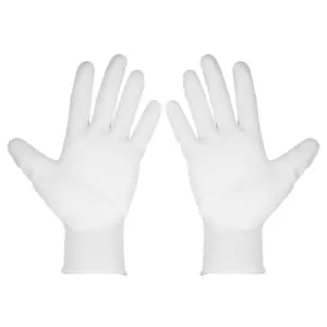 Worksafe White Precision Grip Gloves X-Large Size 6 Pairs Pack SSP50XL/6