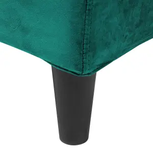 Velvet EU King Size Bed Emerald Green FITOU