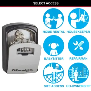 Master Lock 4 digit Wall-mounted External Combination Key safe Extra large