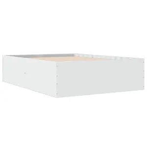 Berkfield Bed Frame without Mattress White 120x190 cm Small Double