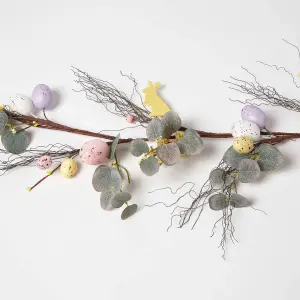 Homescapes Spring Easter Egg and Eucalyptus Garland