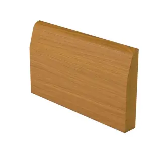 PACK OF 20 (Total 20 Units)  - Chamfered Oak Veneer Skirting -    18mm x 119mm - 4200mm Length