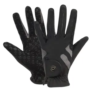 Dublin Unisex Cool-it Gel Touch Fastening Riding Gloves Black/Grey (Xsmall)