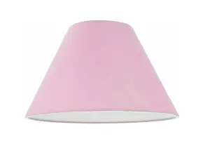 12" Luxury Cotton Textured Fabric Coolie Light Shade Purpose Table Floor Ceiling Practical & Eye Caring Lampshade Pink